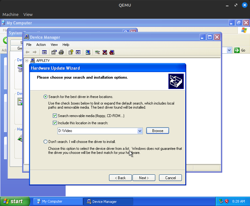 Hardware Update Wizard